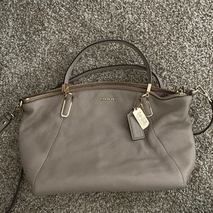 Coach leather blush handbag